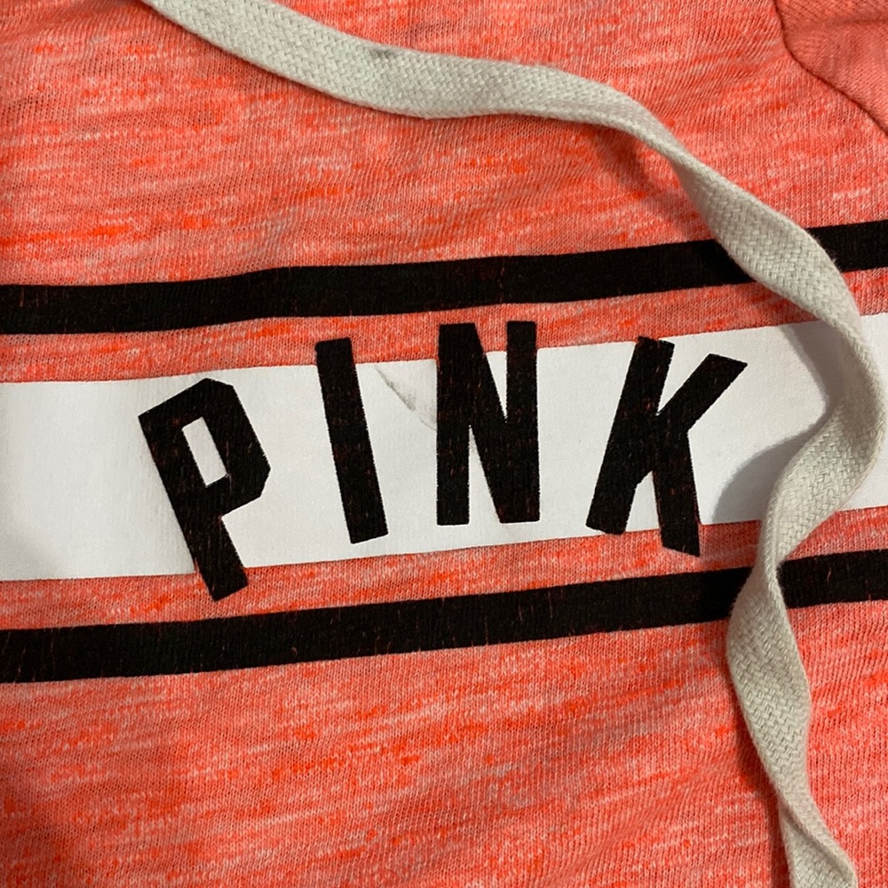 Coral PINK zip up jacket (L)